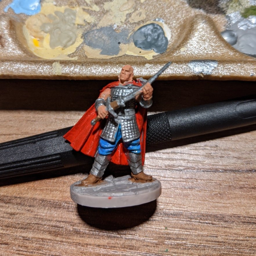First finished miniature: Minsc and Boo from the DnD Adventurer's